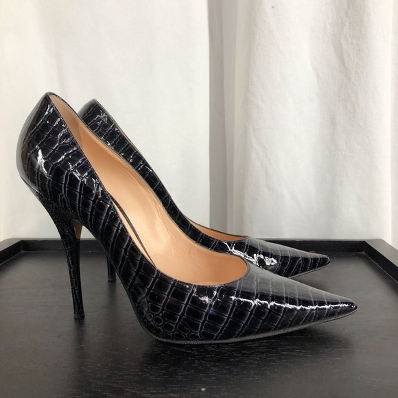Casadei ultra high pointy toe patent stiletto pump - Picture 2 of 9